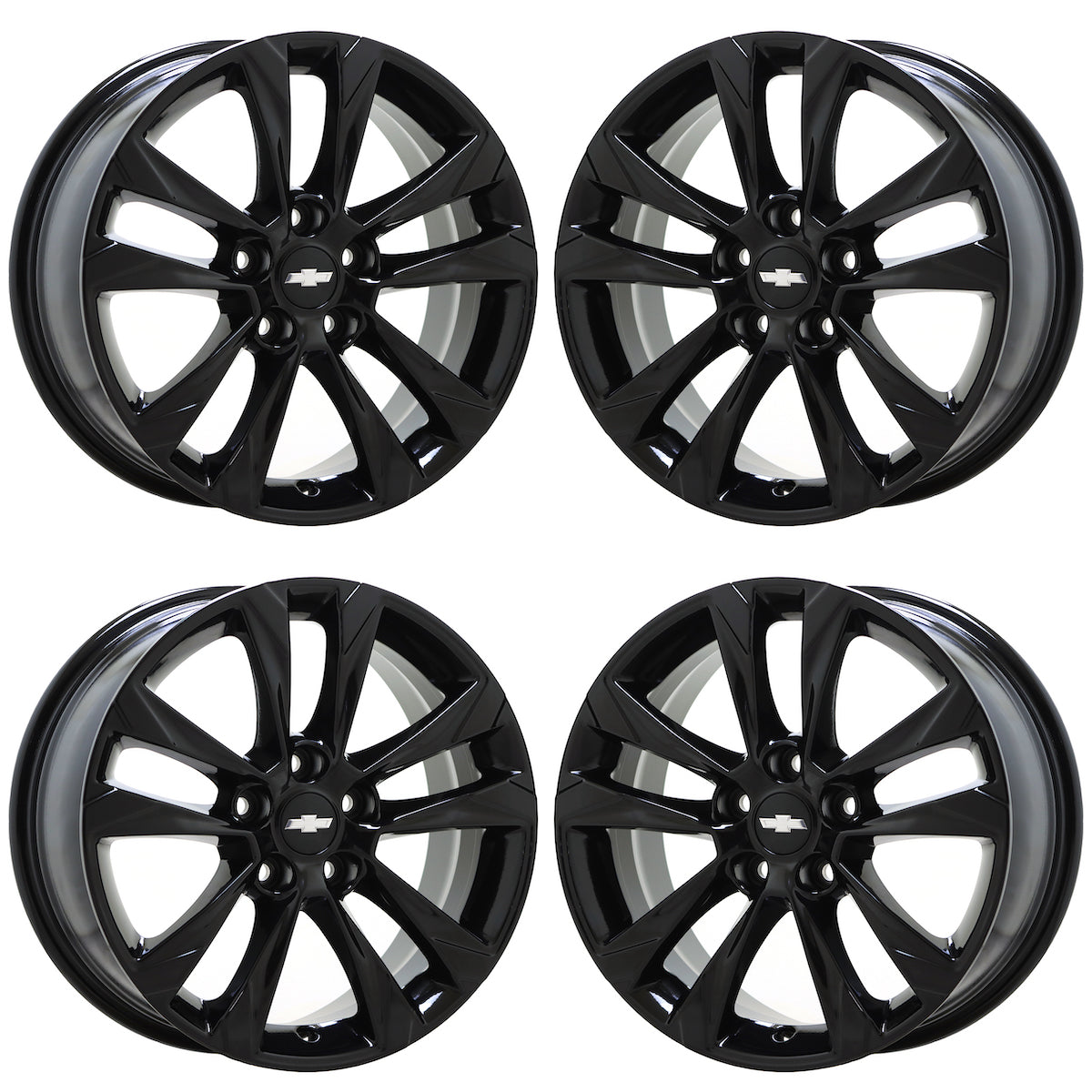 17" Chevrolet Trailblazer Gloss Black wheels rims Factory OEM set 14038 EXCHANGE